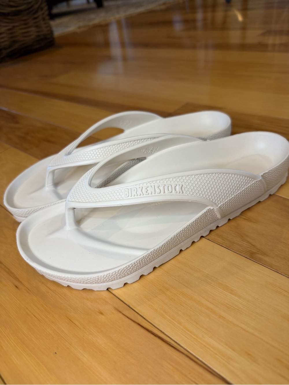 Birkenstock White EVA Thong Flip Sandals